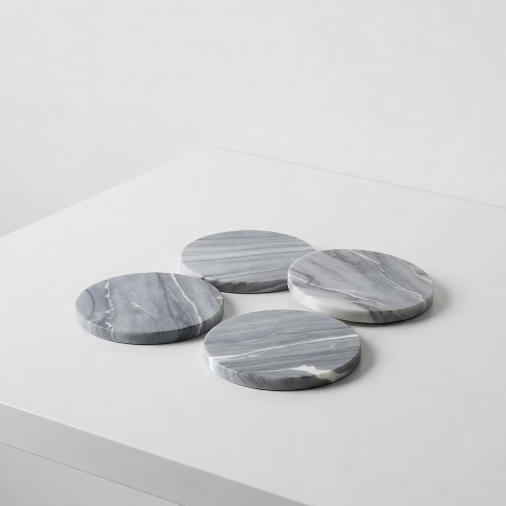 Marble Effect Coaster Set